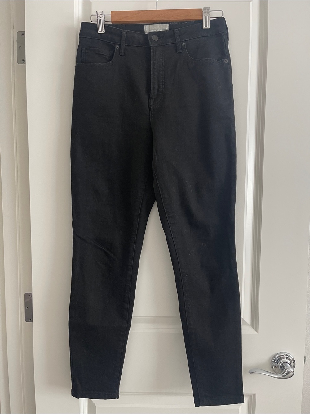 Women’s Everlane Black Curvy High-Rise Slim Jeans 28
